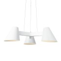 RAGNY multiple pendant light in aluminum with E27 LED in white color
