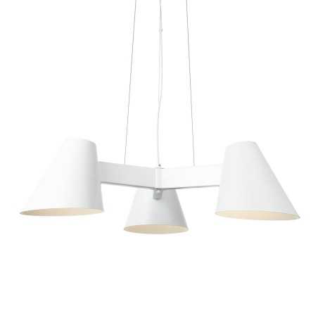 RAGNY multiple pendant light in aluminum with E27 LED in white color