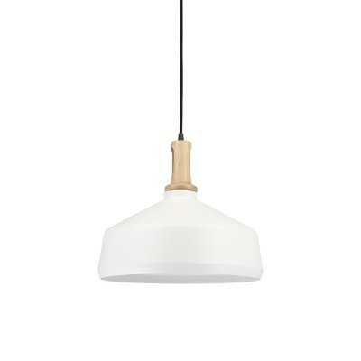Simple pendant light MIERY wood E27 LED white color
