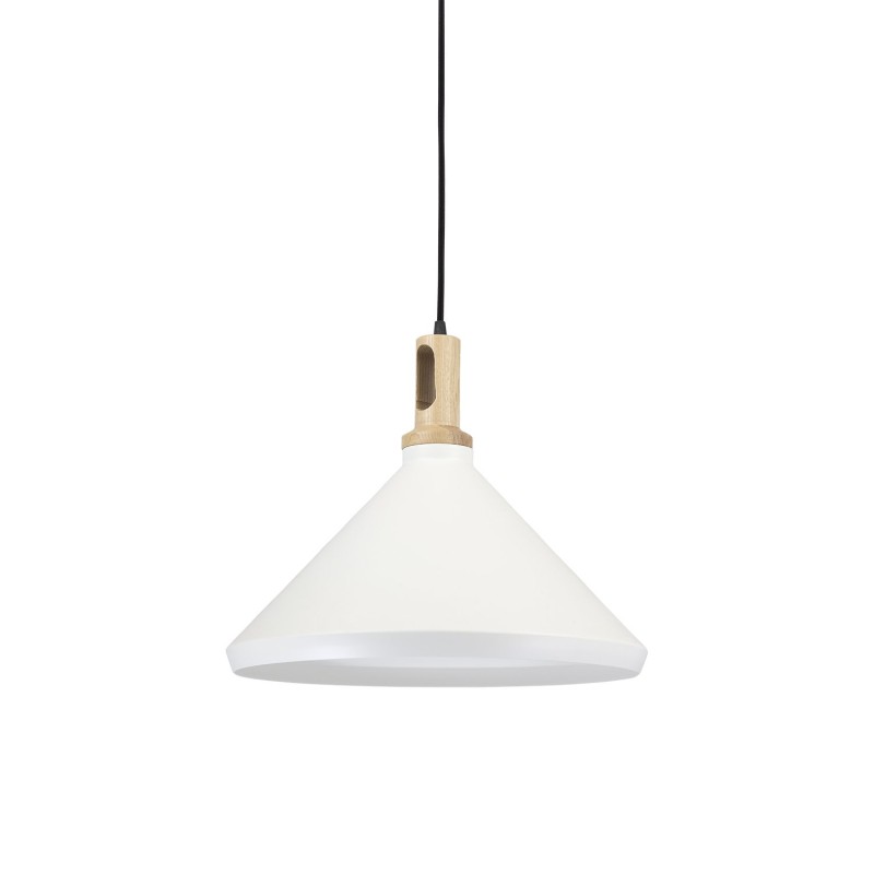 DORDAL simple pendant light in wood with E27 LED in white color