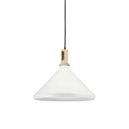 DORDAL simple pendant light in wood with E27 LED in white color