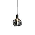 LEHAN simple pendant light iron E27 LED black color