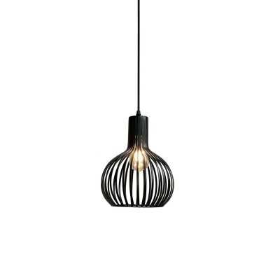 LEHAN simple pendant light iron E27 LED black color