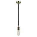 Simple pendant light fixture CULOT metal E27 LED in brushed bronze color