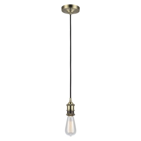 Simple pendant light fixture CULOT metal E27 LED in brushed bronze color