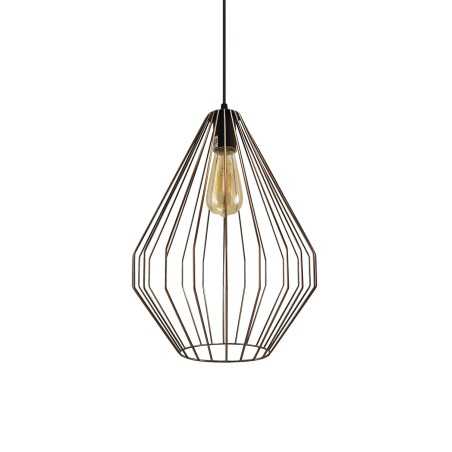 SECOT simple pendant light metal E27 LED in brushed copper color