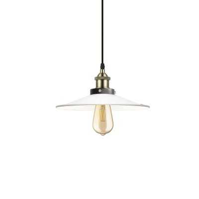 SUDRE simple pendant light, metal, E27 LED, white color