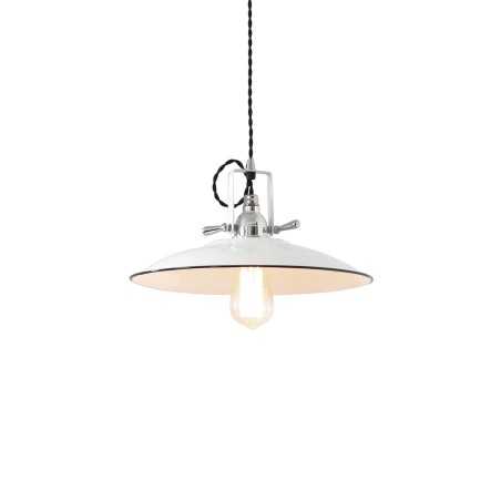 CASSANO simple pendant light in iron with E27 LED in white color