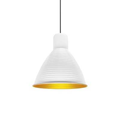 Simple pendant BENIS aluminum E27 LED in white color