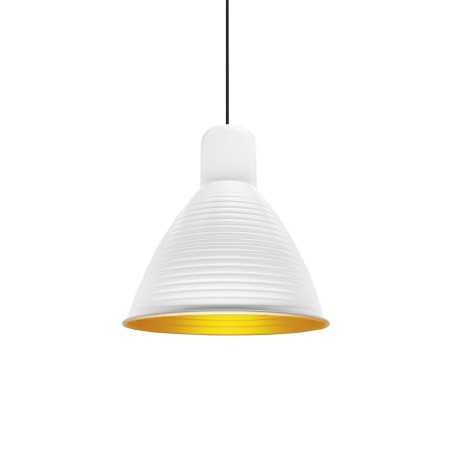 Simple pendant BENIS aluminum E27 LED in white color