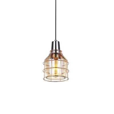 Simple pendant light LOIRE crystal E27 LED colors