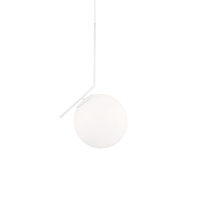Simple pendant light PAZANAN metal E27 LED white color