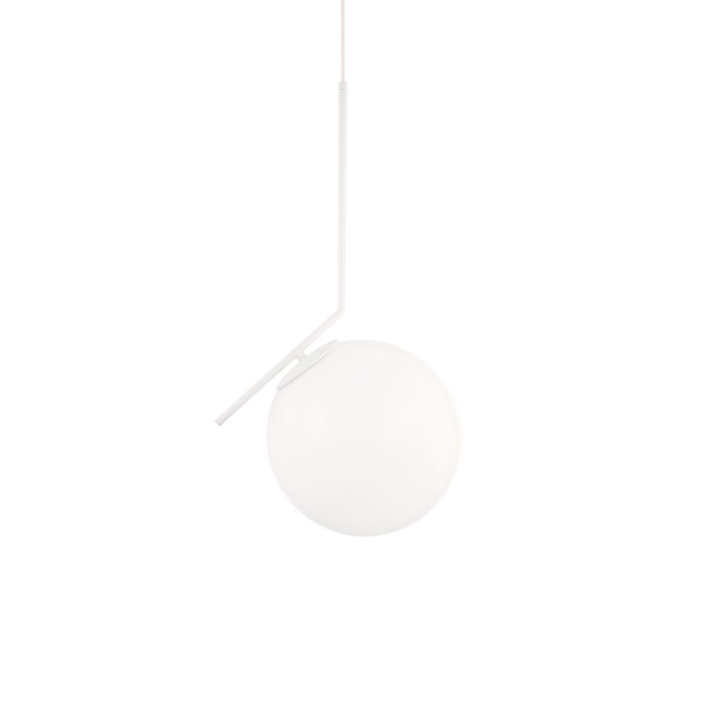 Simple pendant light PAZANAN metal E27 LED white color
