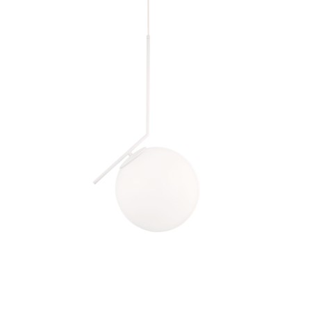 Simple pendant light PAZANAN metal E27 LED white color