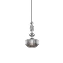 VALIN simple pendant light with E27 LED crystal in different colors