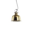 Simple pendant lamp NULLY metal E27 LED in gold color