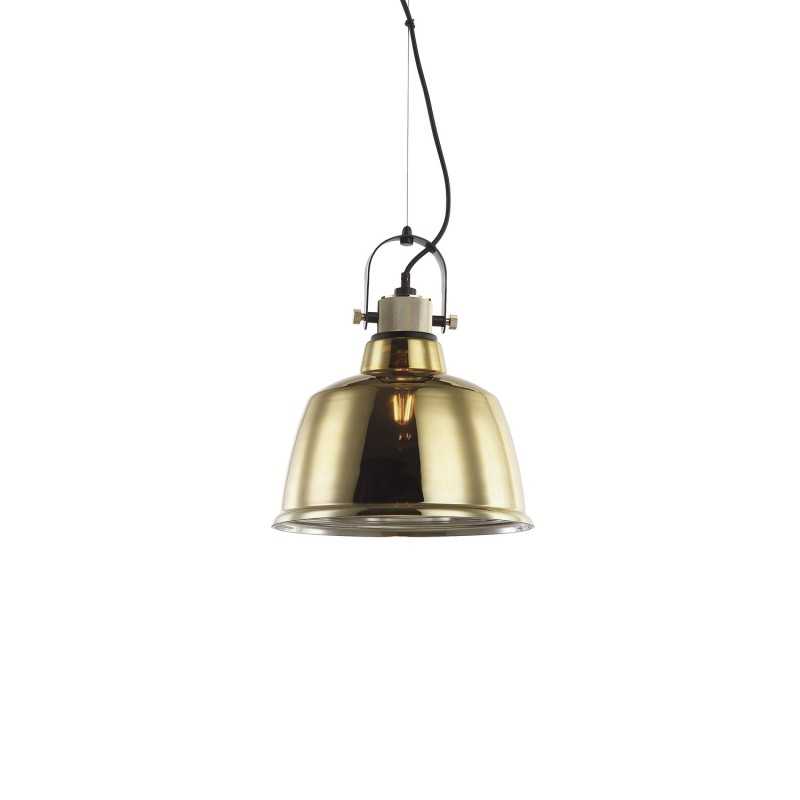 Simple pendant lamp NULLY metal E27 LED in gold color