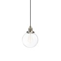 Simple pendant COËRE metal E27 LED in brushed bronze color