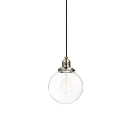 Simple pendant COËRE metal E27 LED in brushed bronze color
