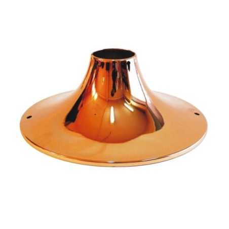 Metal support in shiny copper for lamps 185mm x 70mm