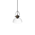 TRIZY metal E27 LED pendant light in brushed copper color