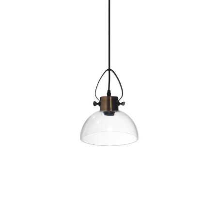 TRIZY metal E27 LED pendant light in brushed copper color
