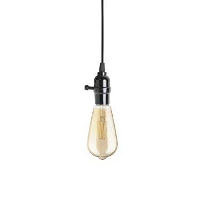 Simple pendant light NOGLE metal E27 LED black color