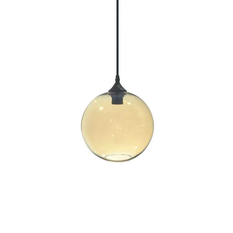 NEUZY simple pendant light with E27 LED crystal in colors