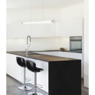 Simple pendant light DOMPROT aluminum SMD 24W 2350Lm chrome