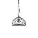 MURGEY simple pendant light in black iron with E27 LED bulb