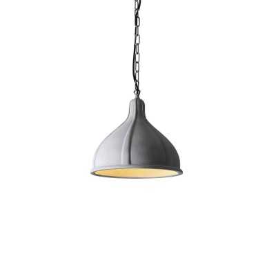 ORNAIN simple pendant made of cement with E27 LED in cement color