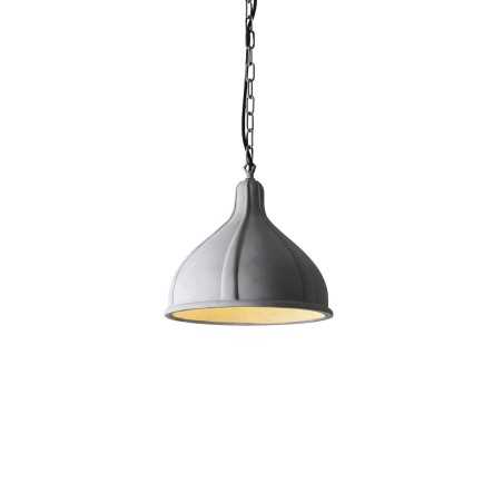 ORNAIN simple pendant made of cement with E27 LED in cement color