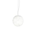 YVOUX simple pendant made of polyethylene with E27 LED in white color