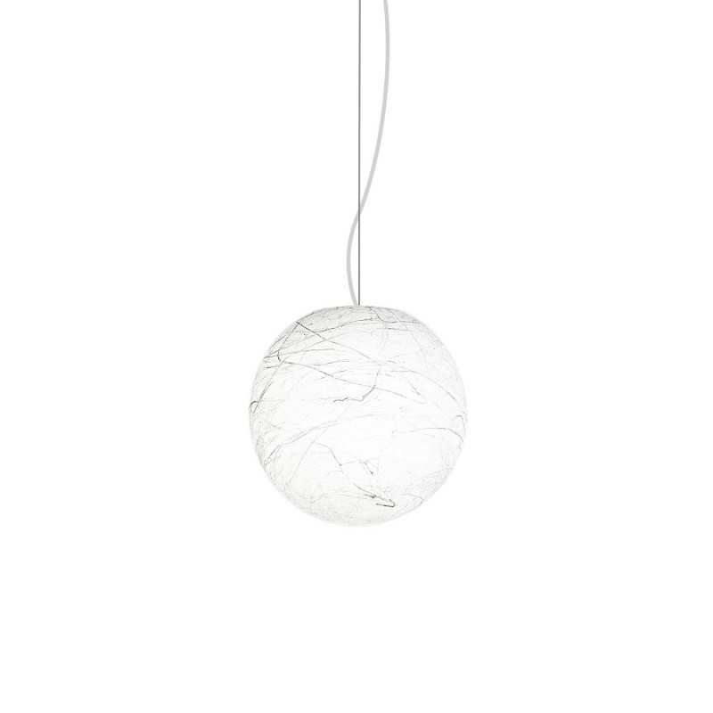 YVOUX simple pendant made of polyethylene with E27 LED in white color