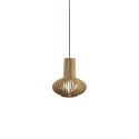 Simple pendant light MCLE wood E27 LED wood color