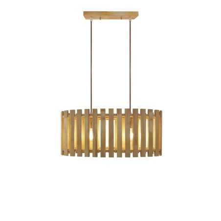 Simple pendant light NOYAN wood E27 LED wood color