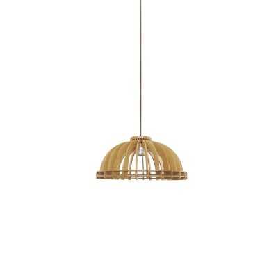 Simple pendant light FORGE wood E27 LED wood color