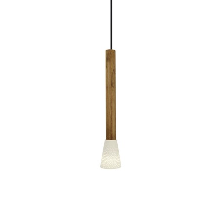 Simple pendant light TREAU wood E14 LED wood color