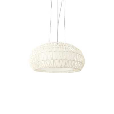 Simple pendant light BIAIL made of acrylic with E27 LED in white color.
