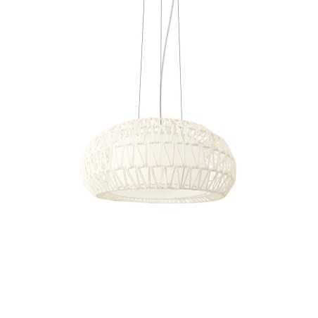 Simple pendant light BIAIL made of acrylic with E27 LED in white color.