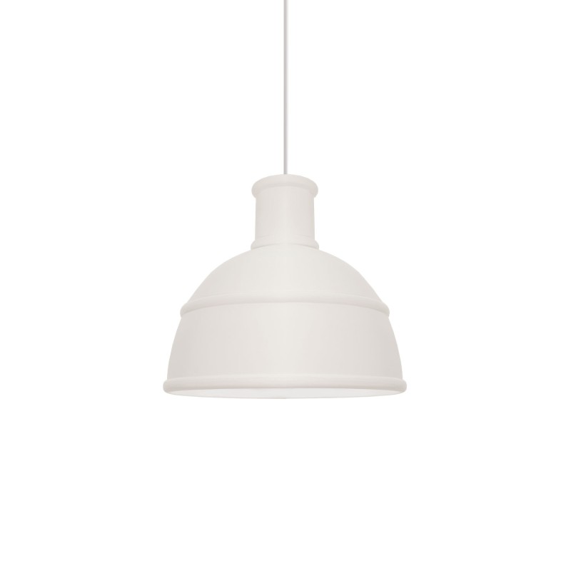 Simple pendant lamp MEJOS metal E27 LED white color