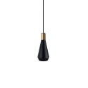 MUANCE simple pendant light in black aluminum with GU10 socket