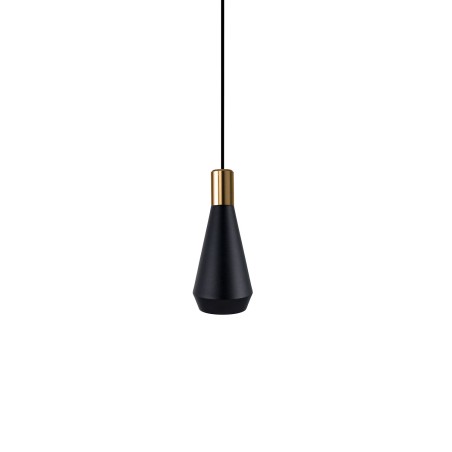 MUANCE simple pendant light in black aluminum with GU10 socket