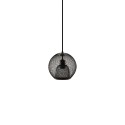 Simple pendant DOUMIS iron E27 LED in black color