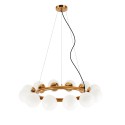 ORNAC multiple pendant metal E14 LED in brushed brass color