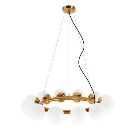 ORNAC multiple pendant metal E14 LED in brushed brass color