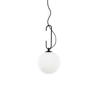 Simple pendant light MAYET metal E27 LED in black color