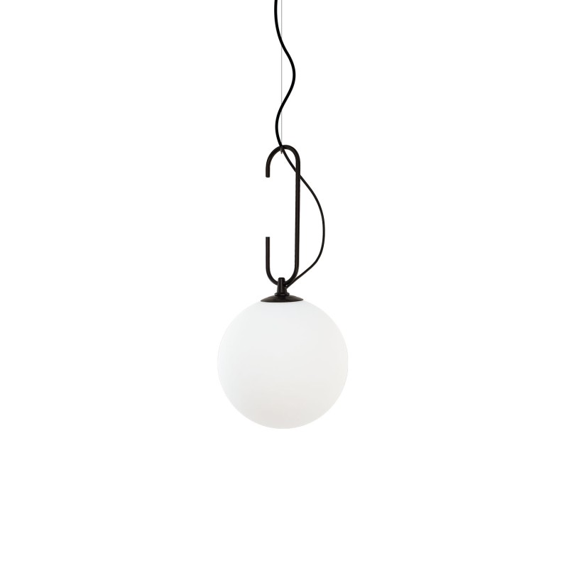 Simple pendant light MAYET metal E27 LED in black color