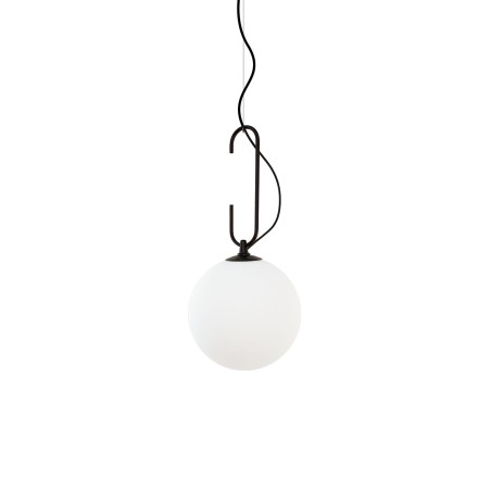 Simple pendant light MAYET metal E27 LED in black color