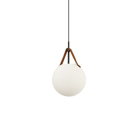 Simple pendant light fixture SERVE metal E27 LED in black color